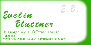 evelin bluttner business card